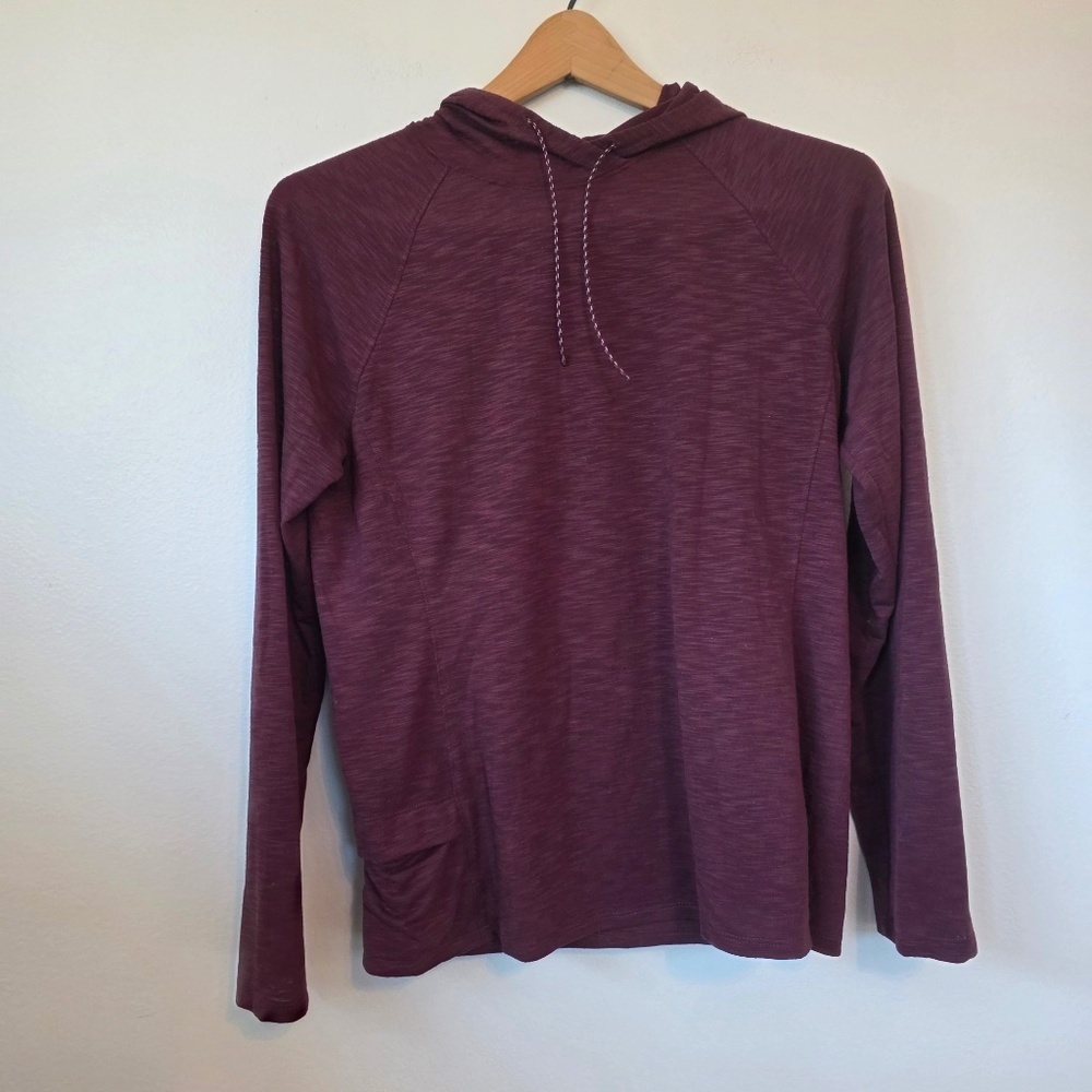 LL Bean Women's Burgundy Lightweight Hoodie - XS